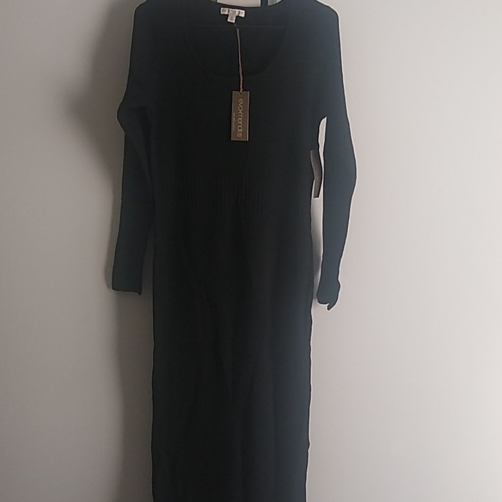 Black sweater dress